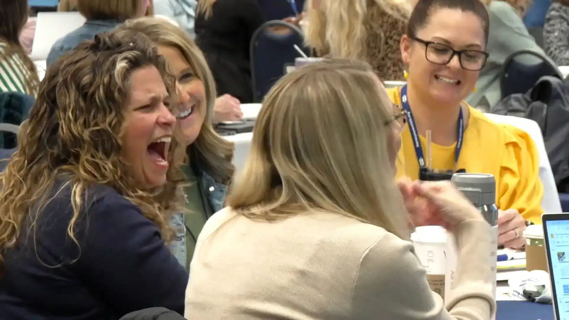 Corporate video production capturing a live conference audience in Southeast Michigan